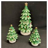Vintage Lefton Ceramic Christmas Tree Toothpick Ho