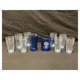 VintageStarburst Glasses & Hazel Atlas Shirley Tem