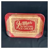 "Jo-Mar the Deluxe Ice Cream" Metal Tray