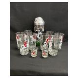 Vintage Hazel Atlas "Tally Ho" Fox Hunt Set