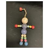 Vintage Tom Tinker Wooden Bead Crib Toy
