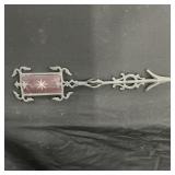 18" Antique Weathervane Arrow w/ Red Glass