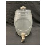 Frosted Beverage Dispenser w/ a Metal Lid