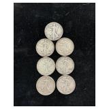 Silver Standing Liberty Half Dollars