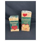 NOS Vintage Sweetheart Straw Boxes