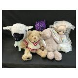 Precious Moments Bride (Jessi) & Plush Animals