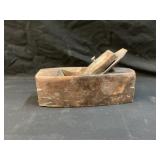 Vintage Wooden Coffin-Style Smoothing Plane