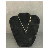 14K Gold 18" Necklace w/Pendant
