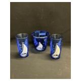 Vintage Anchor Hocking "Hazel Atlas" Cobalt Blue