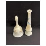 Signed Fenton Bell & Bud Vase
