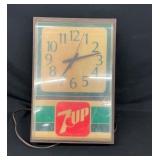 Vintage 7UP Advertising Clock