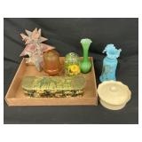 Candleholders, Jewelry Box, & Vases