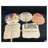 Vintage Ice Cream Advertising Fans