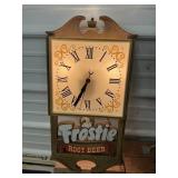 Vintage Frostie Root Beer Mug Clock