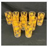 MCM Yellow Maple Falling Leaf Glasses