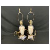 Antique French Ceramic Lamp