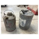 Vintage Metal Fuel Cans