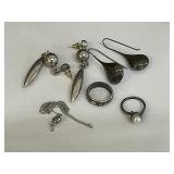 Mexico Silver Rings, Earrings, & Necklace