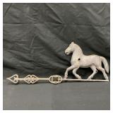 21" Antique Cast Iron Horse Weathervane &