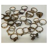 Gold Electroplate Assorted Rings