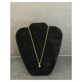 10K Gold Black Hills Gold & Black Onyx 18" Necklac