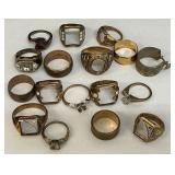 Gold Electroplate Assorted Rings