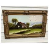 Reverse Glass Painting