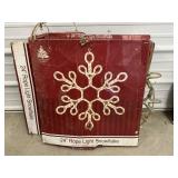 24" Rope Light Snowflakes
