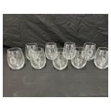 25 Year Club  Griffen Logo  Stemless Wine Glasses