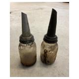 Vintage Ball Mason & Presto Glass Motor Oil Bottle