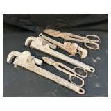 Ridged Pipe Wrenches, Tin Snips & Circular Saw