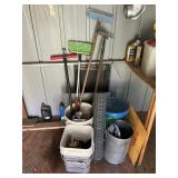 Brushes, Hoe, Chicken Wire & Buckets