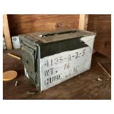 Metal Ammo Box w/Pipe Fittings