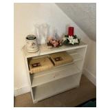 10" x 36" x 35" Wooden Bookshelf & Contents