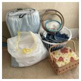 Batting, Denim, & Sewing Basket