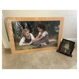 36" x 24" Matted Print & Vintage Frame w/Print
