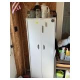 Metal Storage Cabinet & Contents