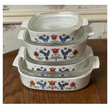 CorningWare "Country Festival "Casserole Set