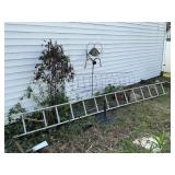 Ladder, Tomato Cages & Umbrella Stand