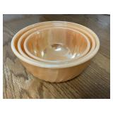 Fire-King Gold Luster Nesting Bowl Set