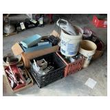 Hand Tools, Crates, Wiring, Hardware, etc.