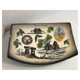 Large Antique 1960s Guam Souvenir Dish
