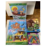 4 kids puzzles all pcs there 2-12pc, 1-24pcs,