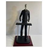 Art Deco Style Piano Player Statue Over 14in Tall