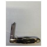 Queen Cutlery 3 blade "Stockman" Knife bone scales