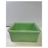 McKee square jadeite dish