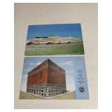 2 Pittsburg Postcards Vintage airport & Hotel Roos