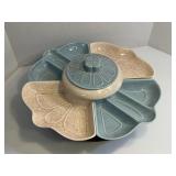 Vintage 1950s Chip and Dip Bowl Set *Ceramic*