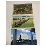 3 Military Postcards Vintage US AIr Force Academy