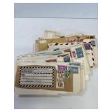 50ï¿½s and 60ï¿½s canceled stamps on envelope
